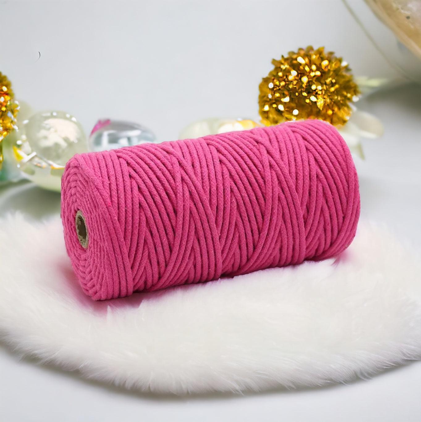 3MM Braided Macrame Cord | MUSK | 100% Pure Cotton | 100m - Cottonknotsxx