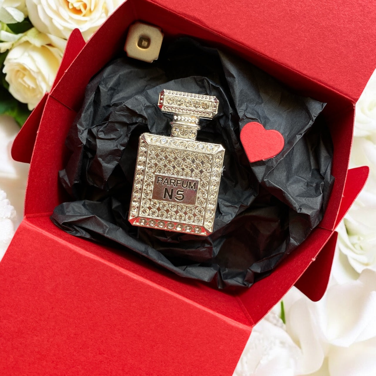 Chic & Fresh β Silver N5-Inspired Car Bling - Cottonknotsxx