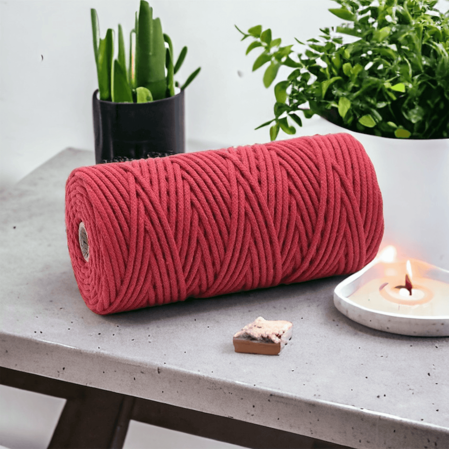 DREAM BUNDLE #13 | 4mm Braided Macrame Cord | 6 ROLLS | 100% Cotton - Cottonknotsxx