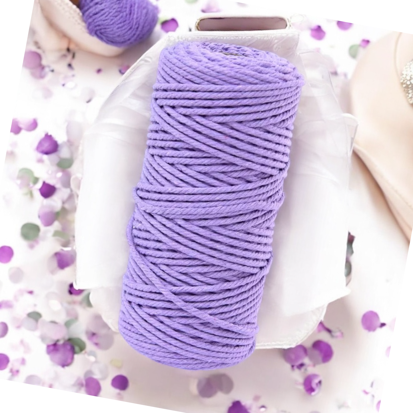 DREAM BUNDLE #6 | 4mm 3ply Macrame Cord | 5 ROLLS | 100% Cotton - Cottonknotsxx