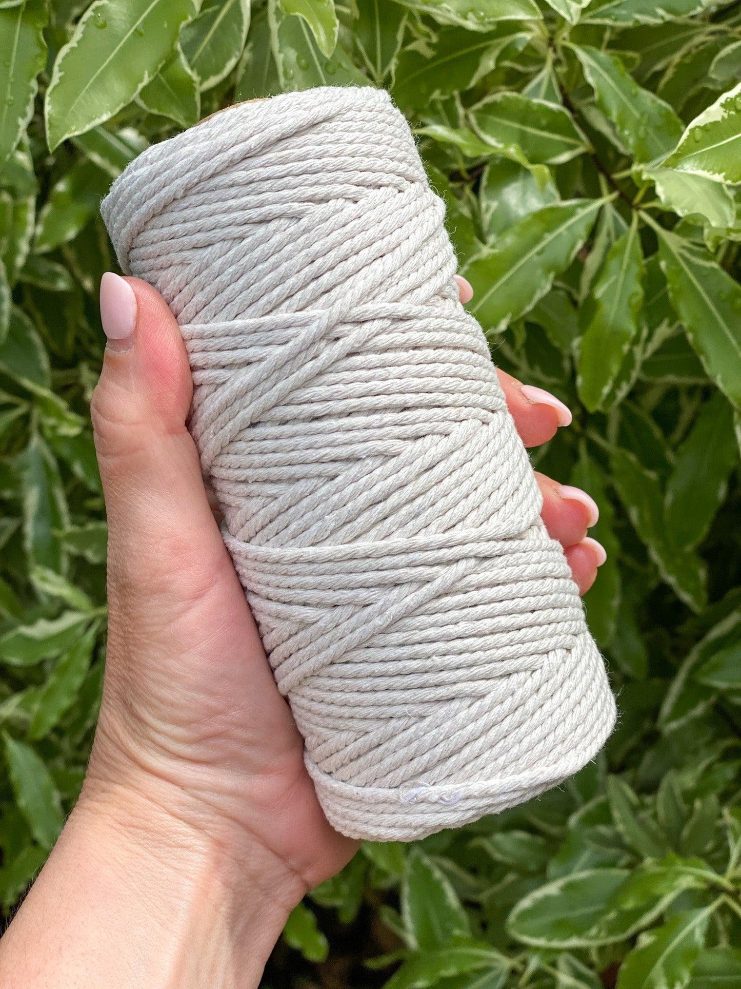3MM 3Ply Macrame Cord | NATURAL | 100% Recycled Cotton | 100m - Cottonknotsxx