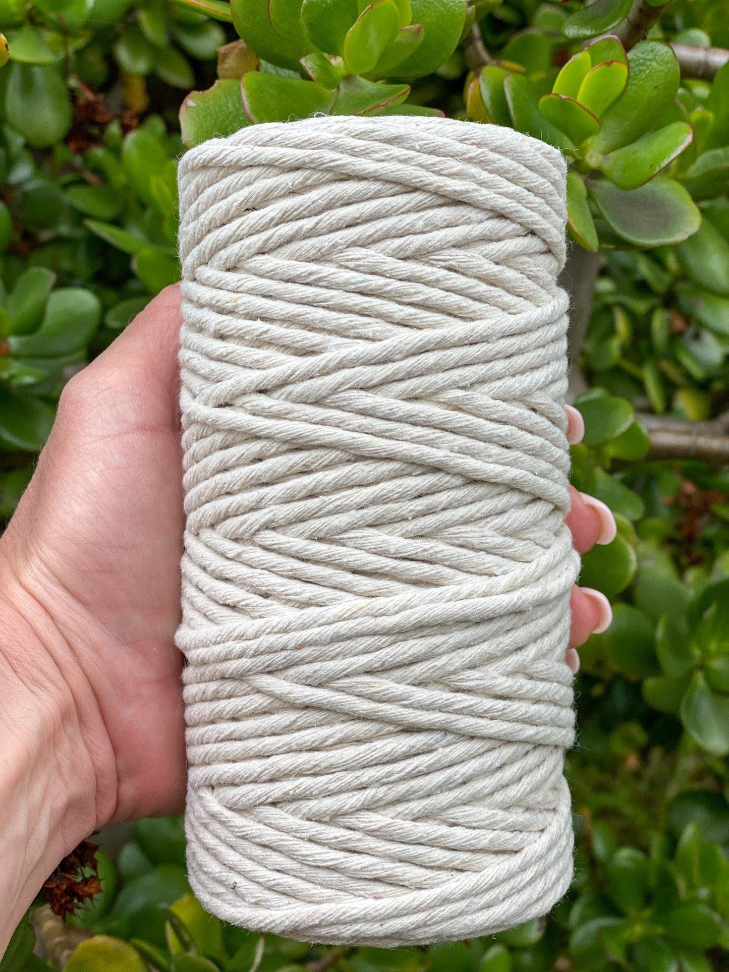 4MM Recycled Macrame String | NATURAL | 100% Recycled Cotton | 100m - Cottonknotsxx