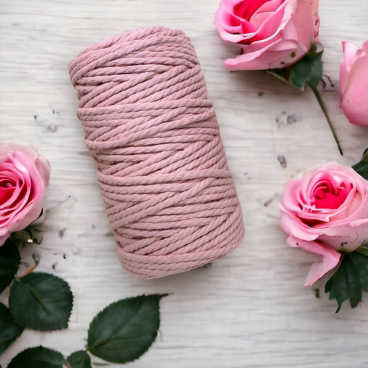 5MM 3Ply Cord | FLESH | 100% Recycled Cotton - Cottonknotsxx