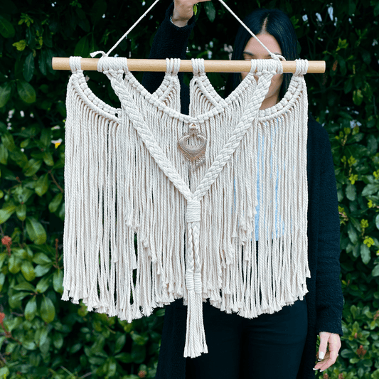 Handmade Macrame Wall Hanging // ANTIKA // 60cm x 65cm - Cottonknotsxx