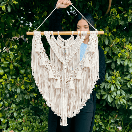 Handmade Macrame Wall Hanging // Serenity // 60cm x 75cm - Cottonknotsxx