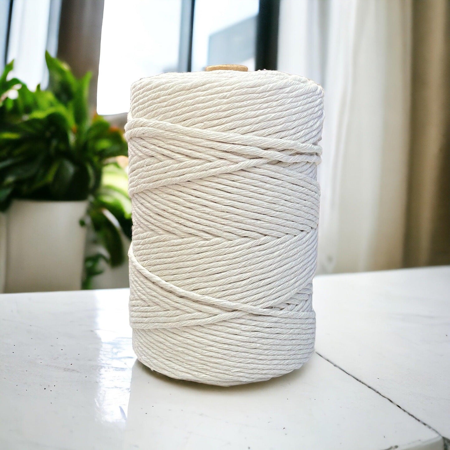 3mm Single String | 200m | NATURAL | 100% Cotton - Cottonknotsxx