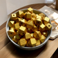 24 Pack | Wooden Polygon Beads | 15.5 x 16 x 16mm | Hole 3.5mm | Gold - Cottonknotsxx