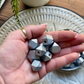 24 Pack | Wooden Polygon Beads | 15.5 x 16 x 16mm | Hole 3.5mm | Silver - Cottonknotsxx