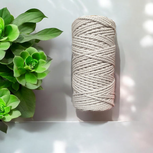 3mm 3ply Luxe Cord | ASH | 100% Premium Cotton