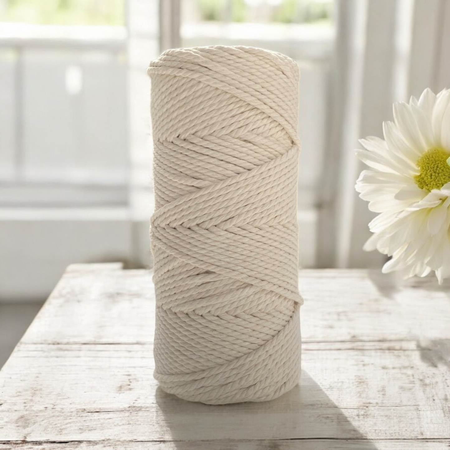 3mm 3ply Cord | NATURAL | 100m | 100% Pure Cotton