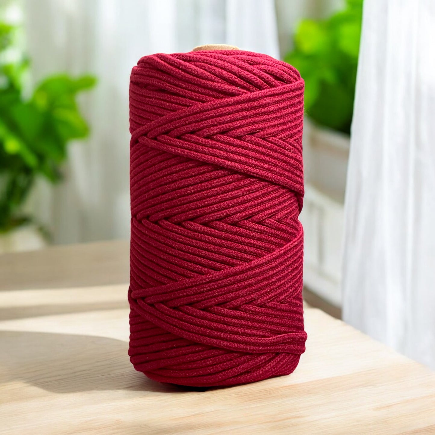 3MM Luxe Braided Cord | BEETROOT | 100% Premium Cotton