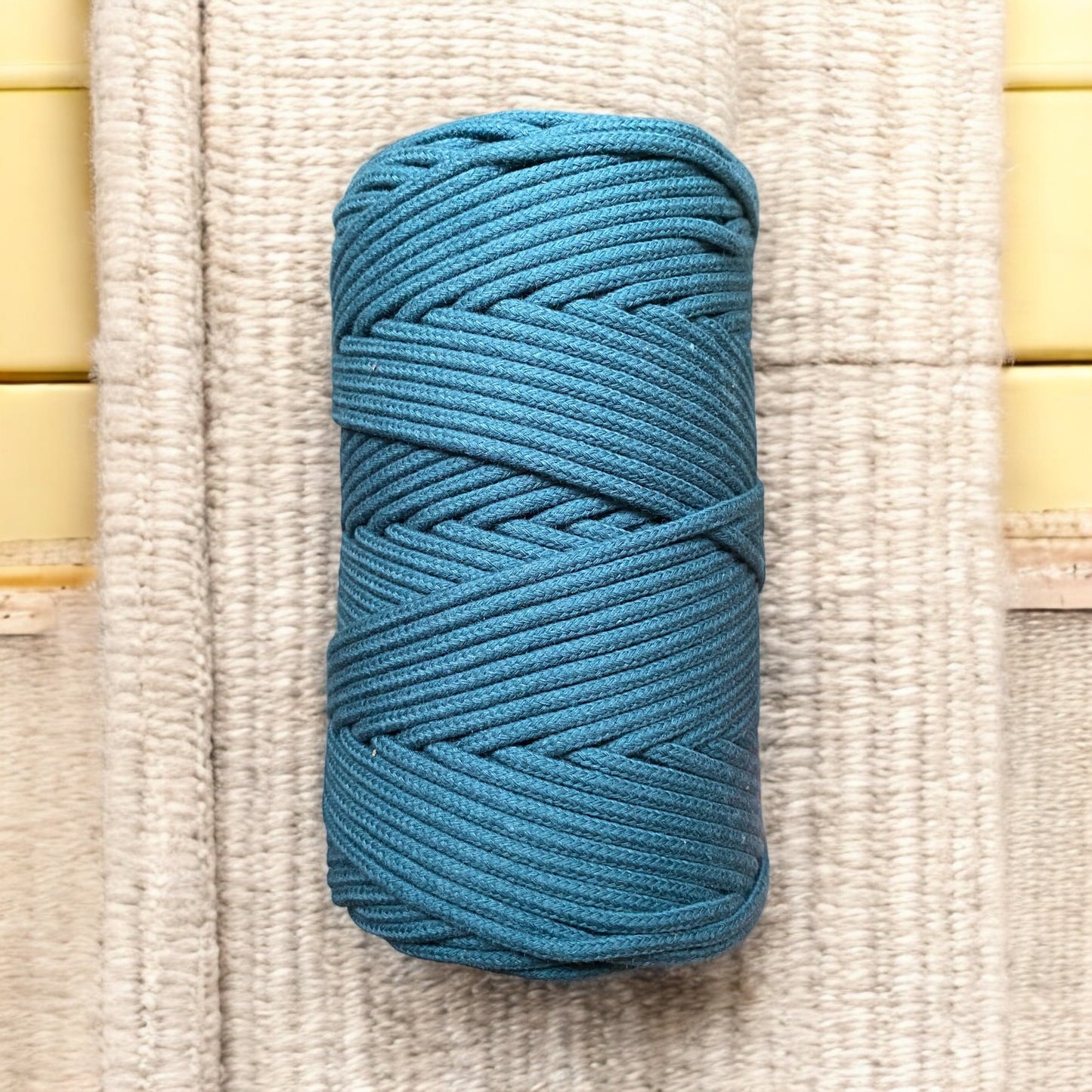 3MM Luxe Braided Cord | DENIM BLUE | 100% Premium Cotton