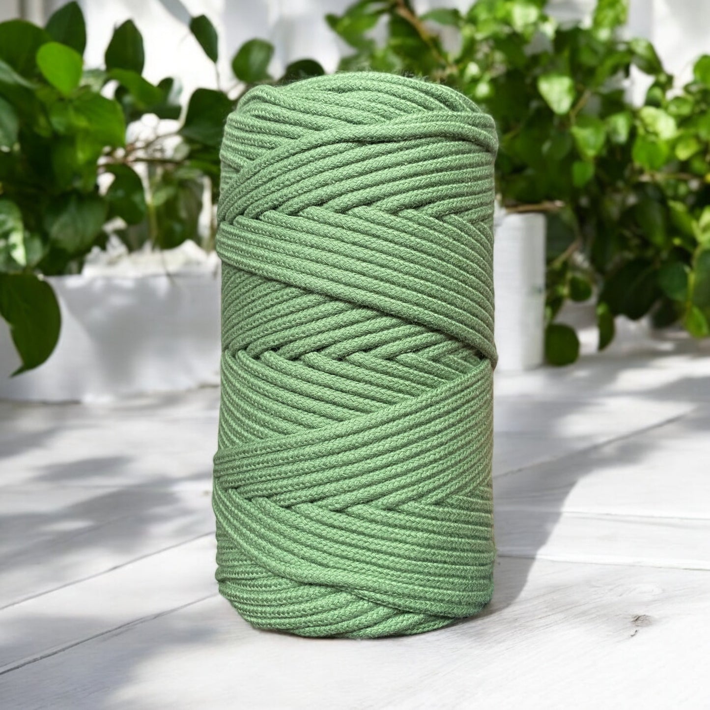 3MM Luxe Braided Cord | FOREST GREEN | 100% Premium Cotton