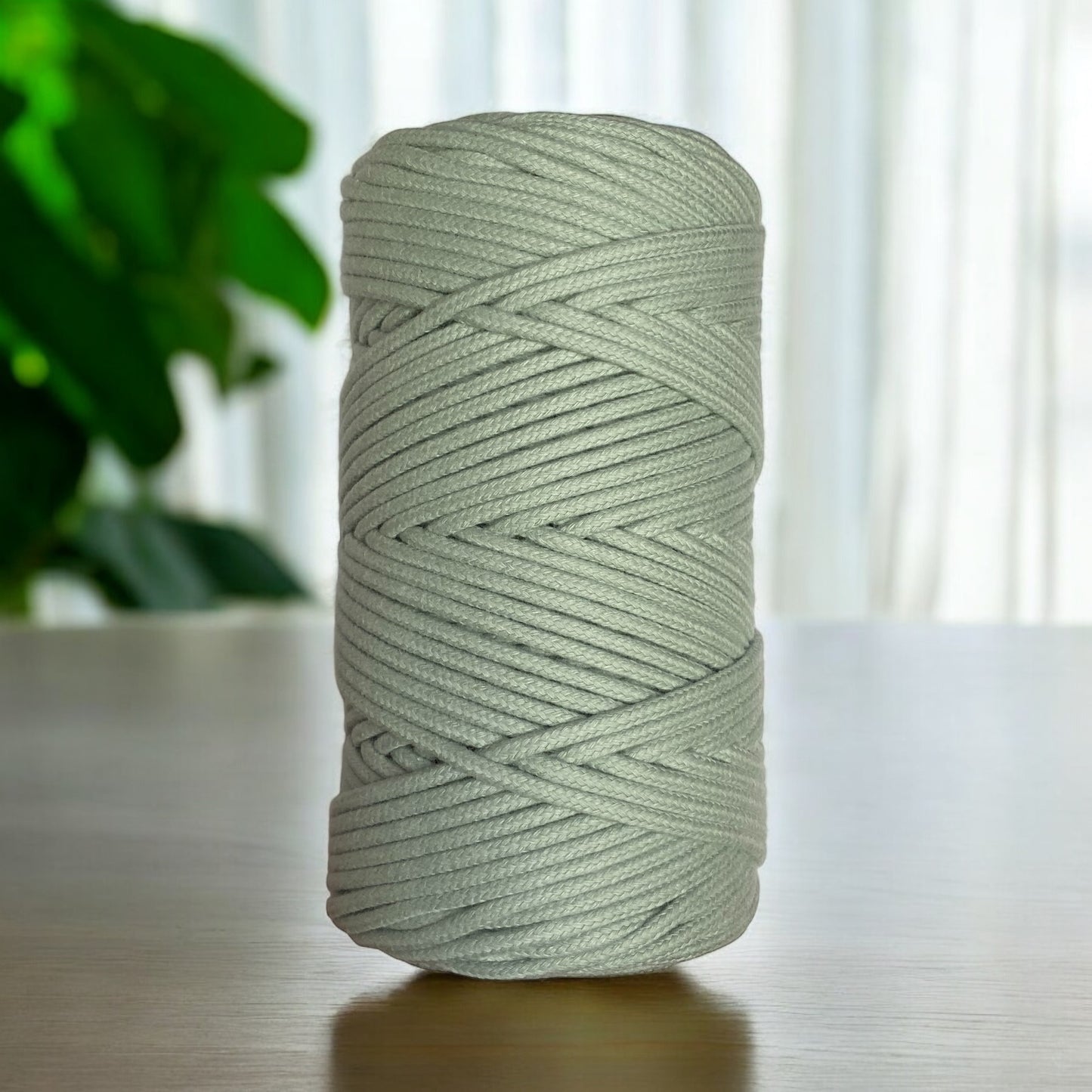 3MM Luxe Braided Cord | LINEN | 100% Premium Cotton