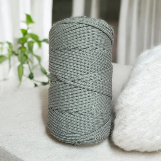 3MM Luxe Braided Cord | SERENITY | 100% Premium Cotton