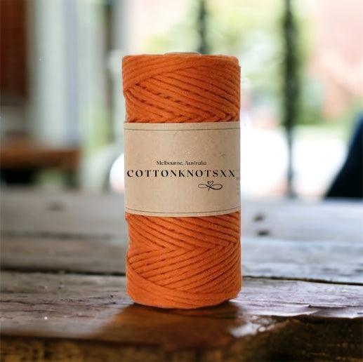 3MM TERRACOTTA Luxe Macrame String | 100% Cotton - Cottonknotsxx