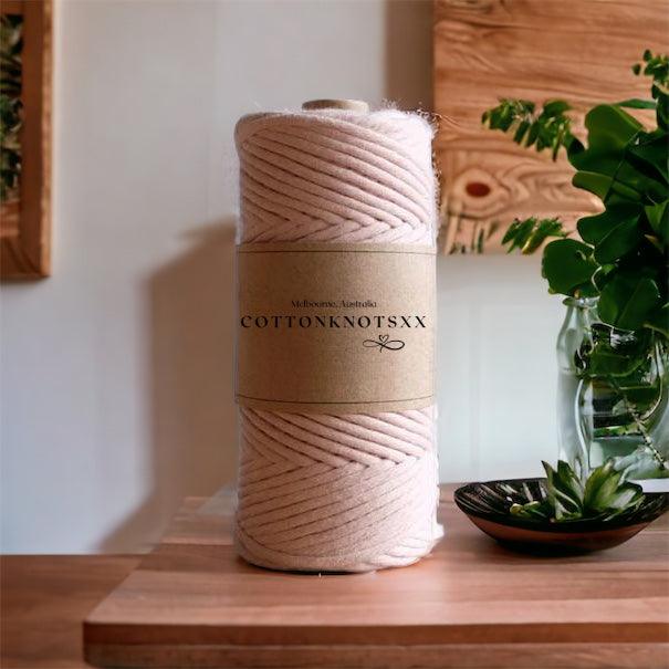 3MM PEACH WHIP Luxe Macrame String | 100% Cotton - Cottonknotsxx