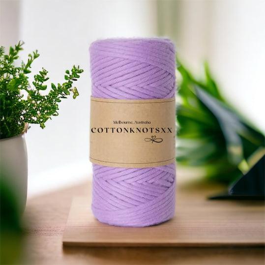 3MM VIOLET Luxe Macrame String | 100% Cotton - Cottonknotsxx