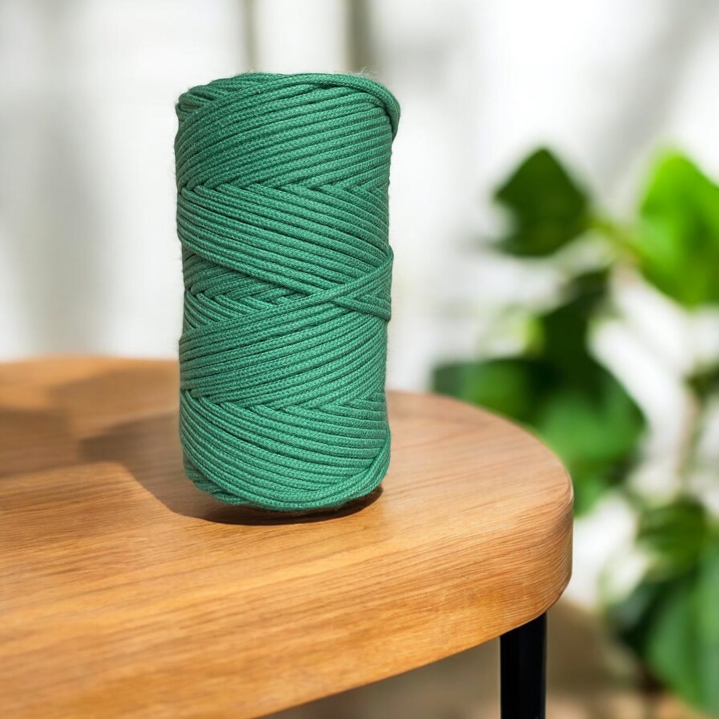 3MM Luxe Braided Cord | EMERALD | 100% Premium Cotton