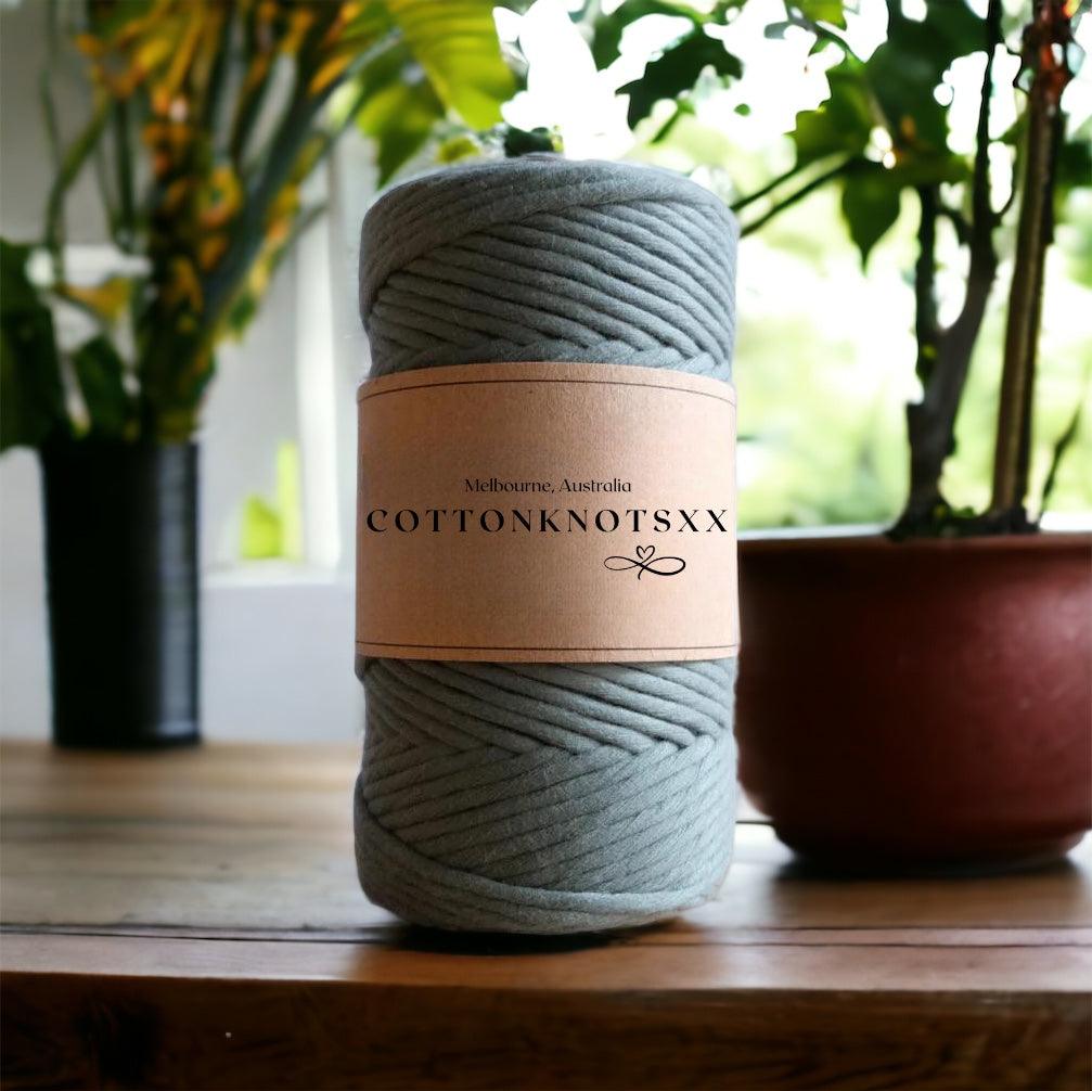 4MM Luxe String | SAGE GREEN | 100% Premium Cotton | 100m - Cottonknotsxx