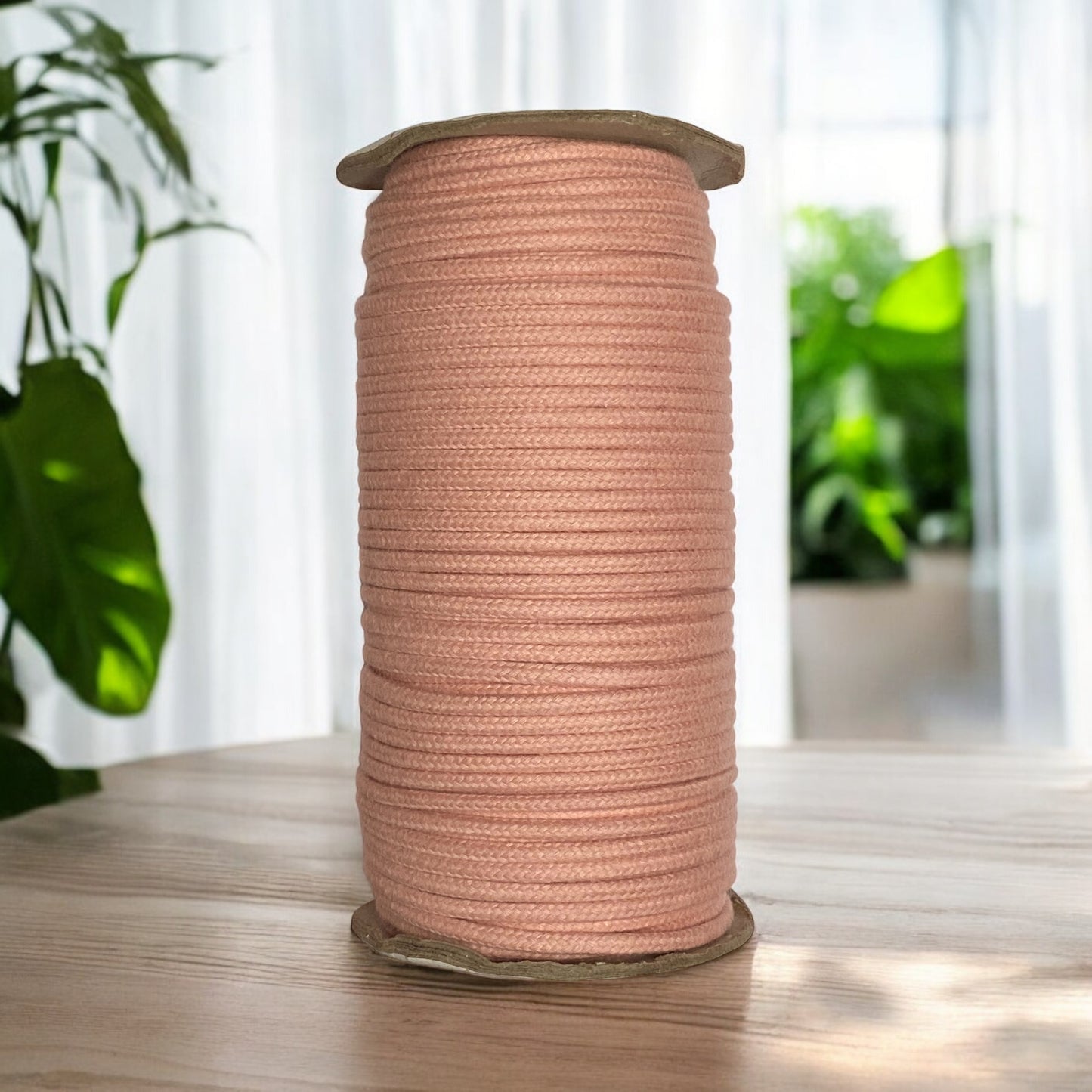 4MM Luxe Braided Cord | MATT PINK | 100% Premium Cotton