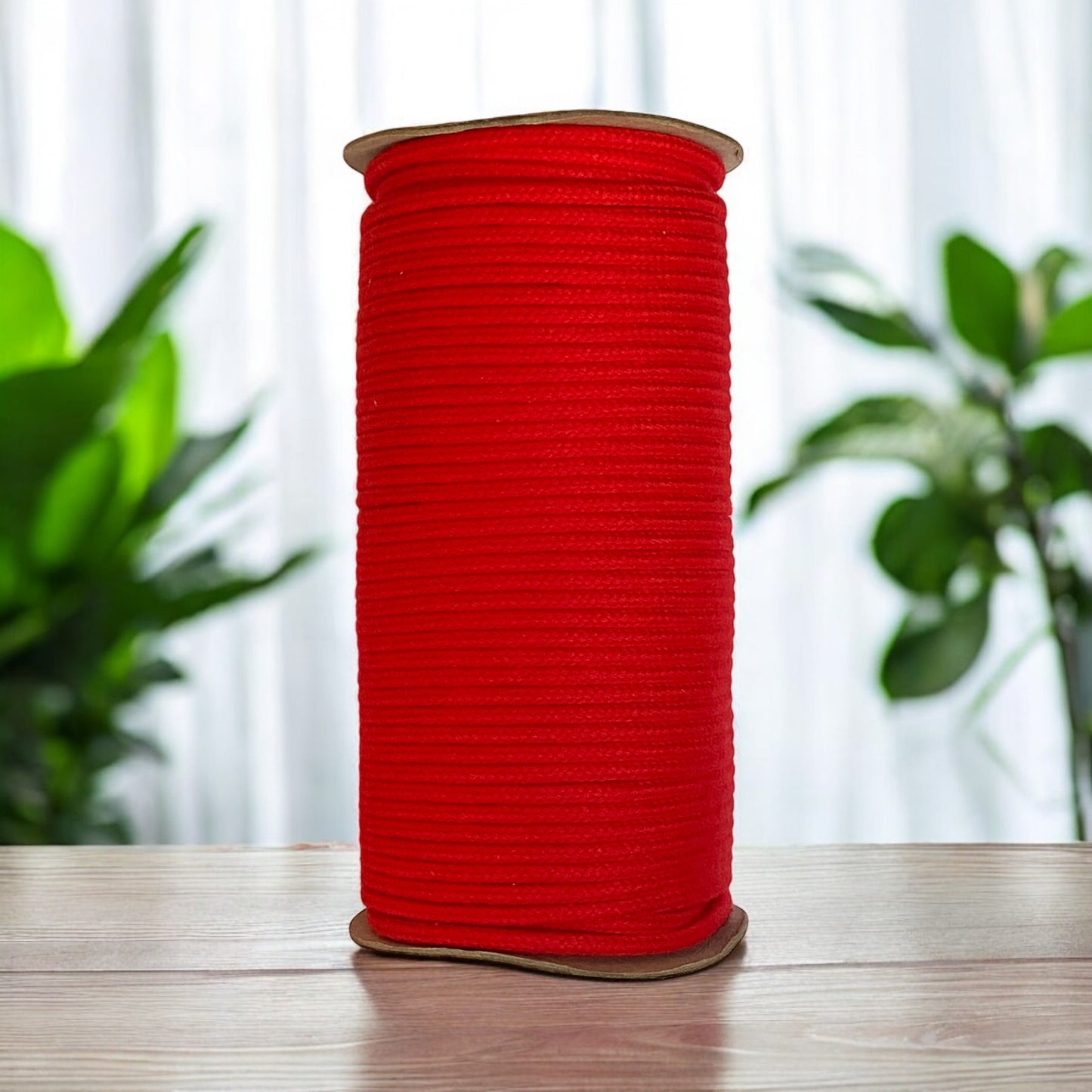 4MM Luxe Braided Cord | SPANISH RED | 100% Premium Cotton