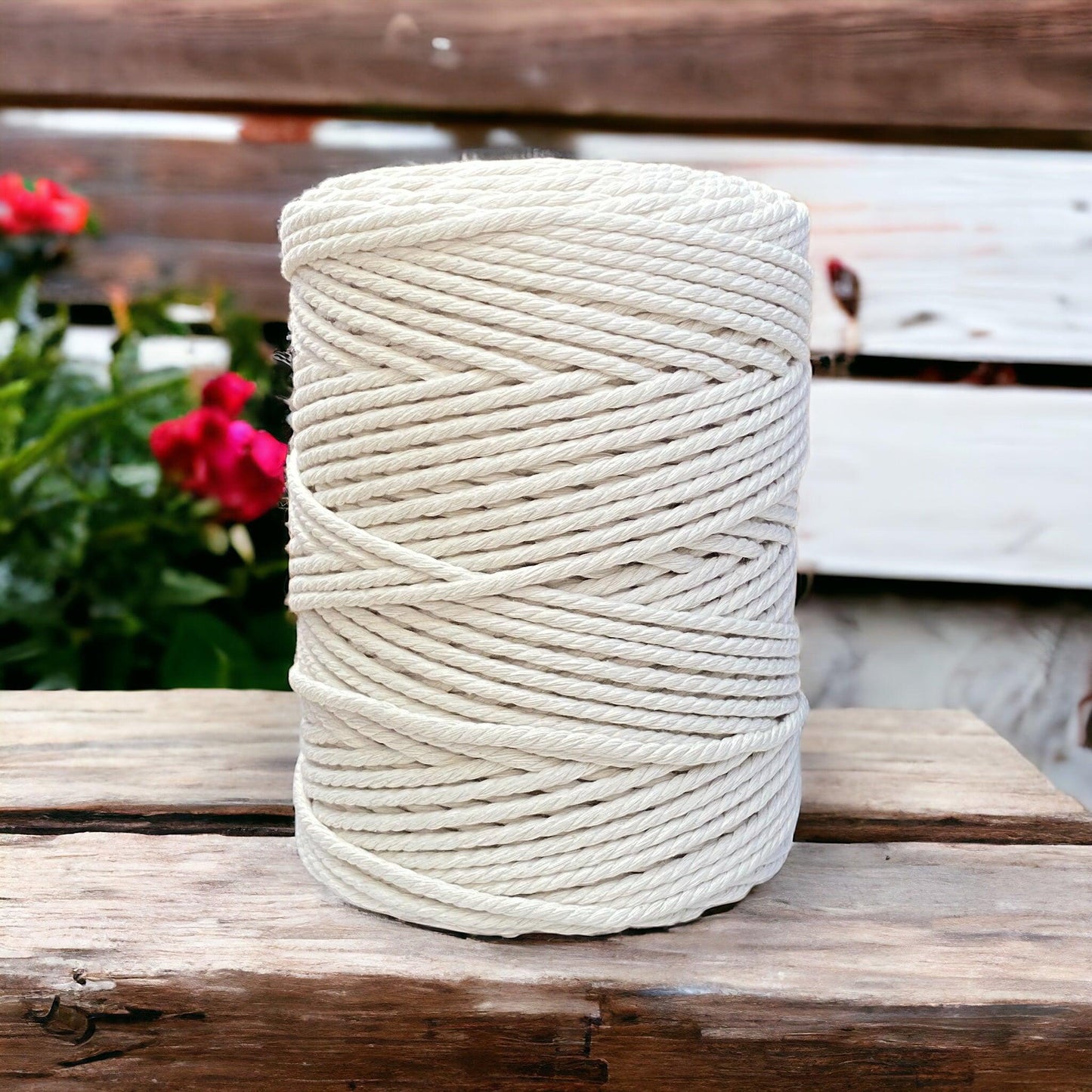 bulk 5mm natural macrame cord 200m roll