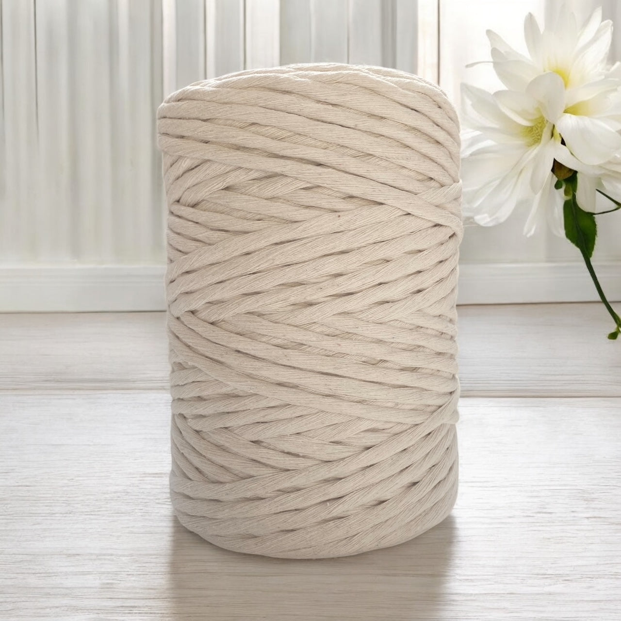 bulk 5mm natural macrame string 200m roll