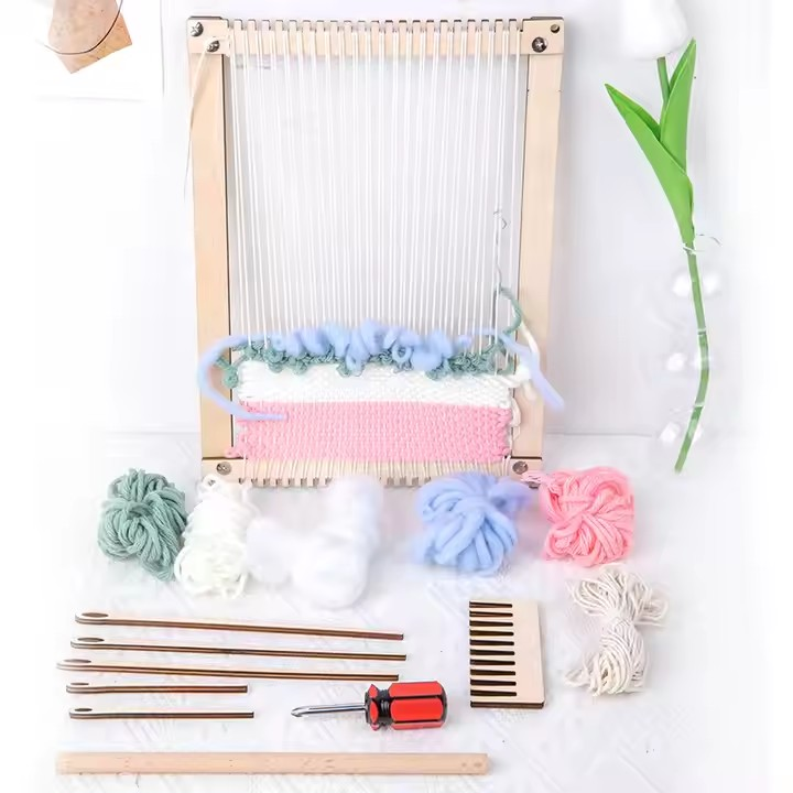 Weaving Loom Kit | Beginner| Learner | Girls Craft Party | 30cm x 22cm