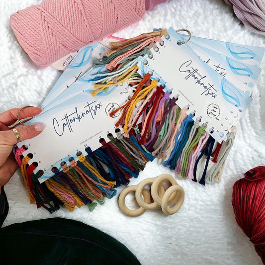 Cord Colour Samples | Every shade in every collection | 7 Colour Cards - Cottonknotsxx