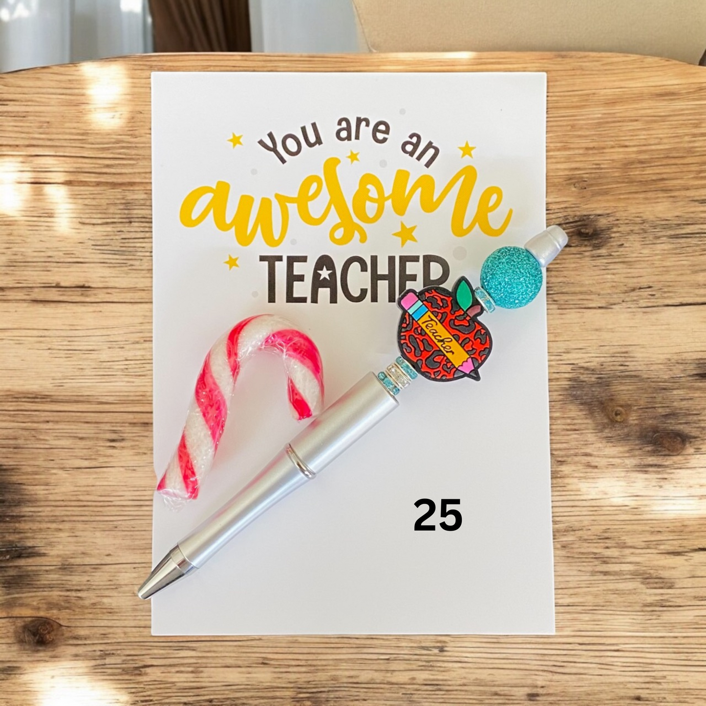 TEACHER | Teacher Gift | Awesome teacher beaded pens