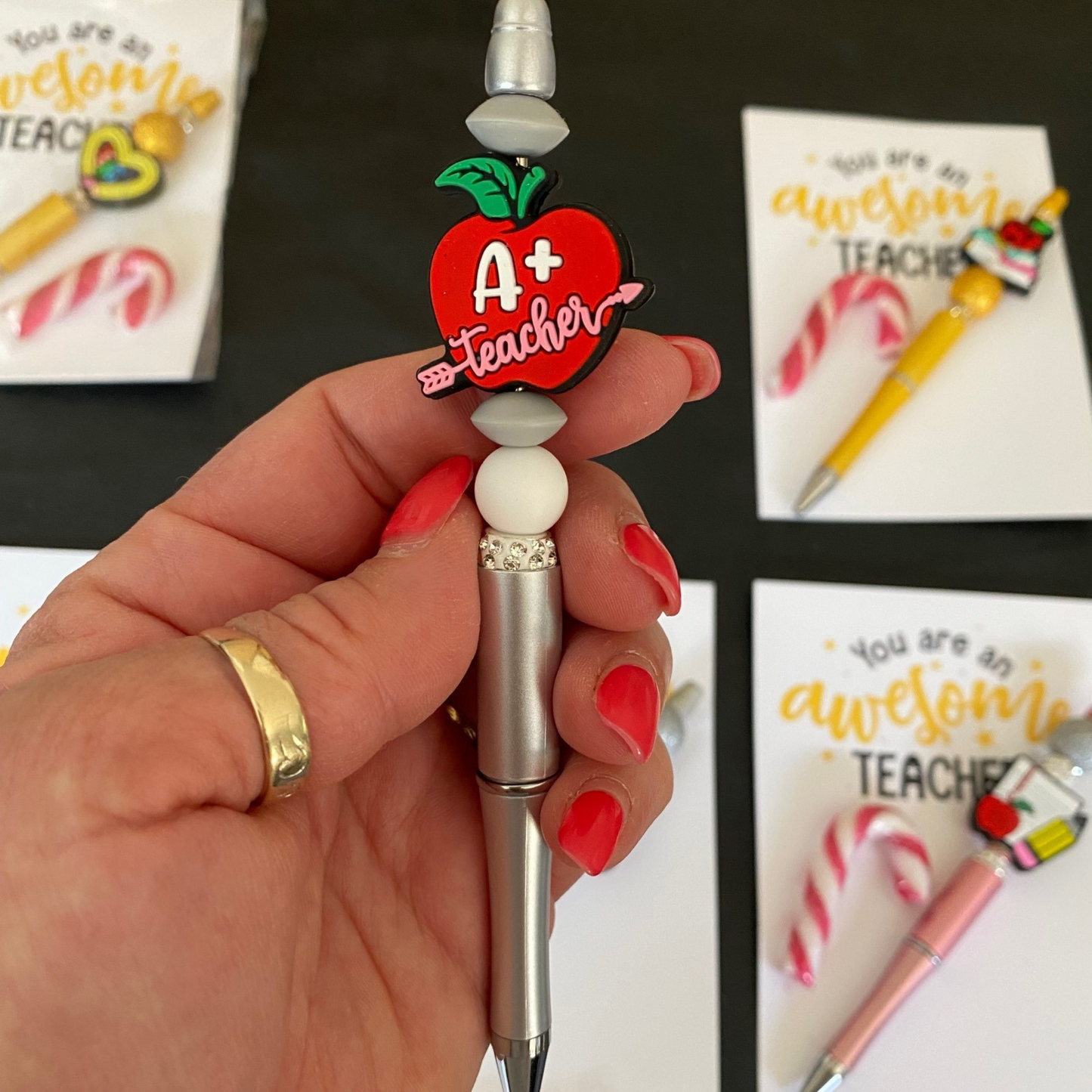 TEACHER | Teacher Gift | Awesome teacher beaded pens