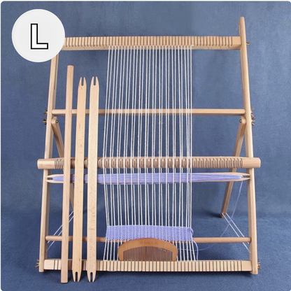 Large Weaving Loom Kit with Stand | 60cm x 47cm | Bonus Bamboo Comb