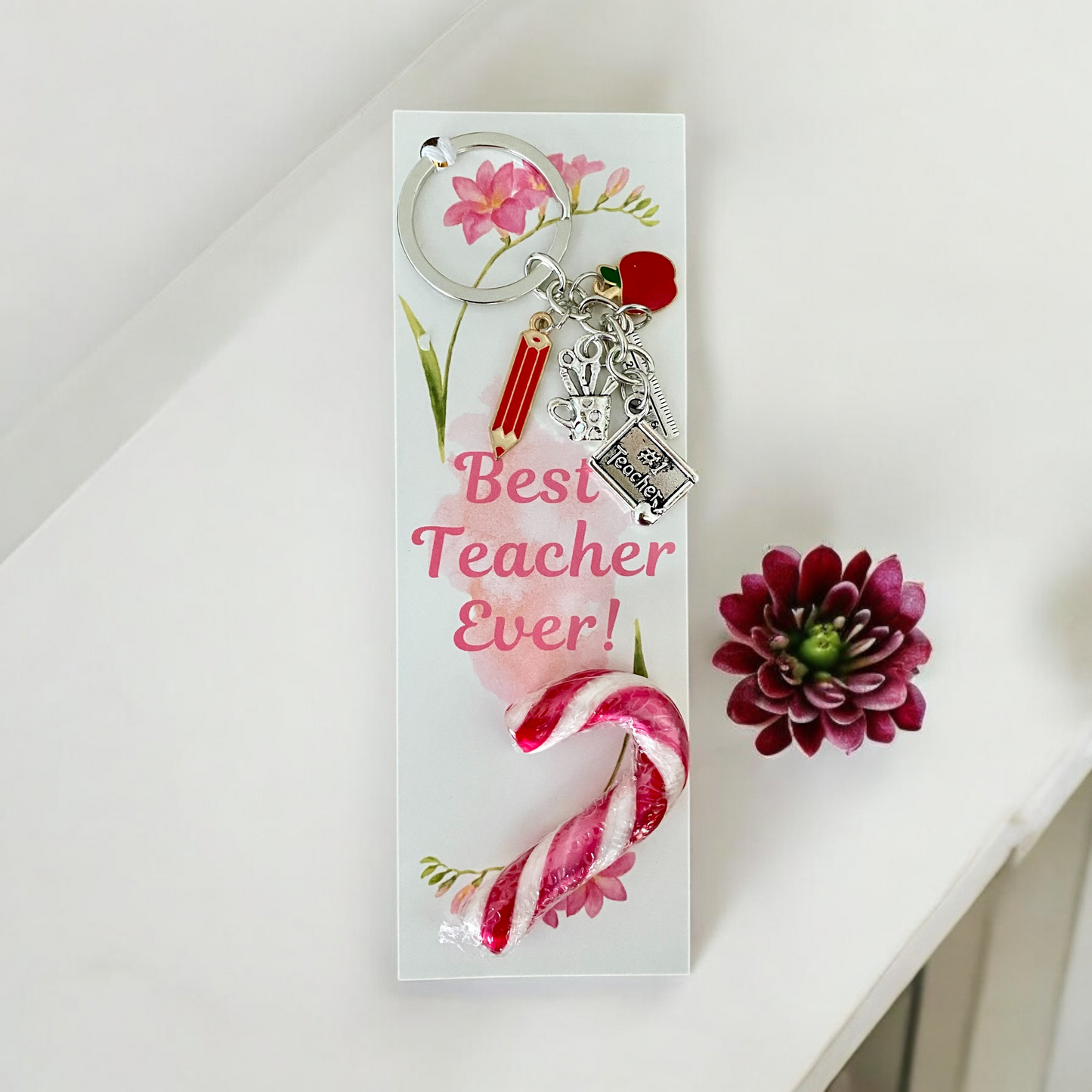 TEACHER | Best Teacher Ever - Bookmark & Keyring Set