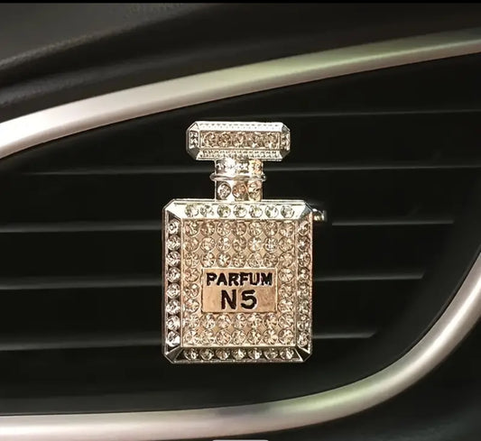 Chic & Fresh – Silver N5-Inspired Car Bling - Cottonknotsxx