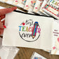 🎨 Colourful & Clever: "Best Teacher Ever" Pencil Case & Keyring Gift Set - Cottonknotsxx