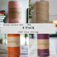 DREAM BUNDLE #27 | 3mm Luxe Premium Macrame String | 4 ROLLS | 100% Cotton - Cottonknotsxx