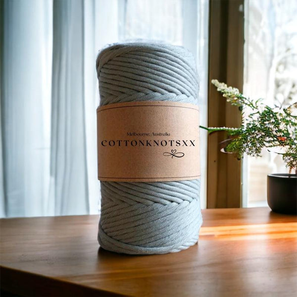 Macrame Cord 4MM Luxe String | CADET BLUE | Melbourne – Cottonknotsxx