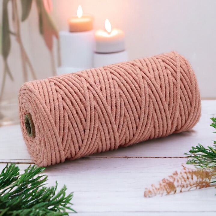 DREAM BUNDLE #4 | 3mm BRAIDED Macrame Cord | 8 ROLLS | 100m each | 100% Cotton - Cottonknotsxx