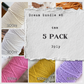 DREAM BUNDLE #6 | 4mm 3ply Macrame Cord | 5 ROLLS | 100% Cotton - Cottonknotsxx