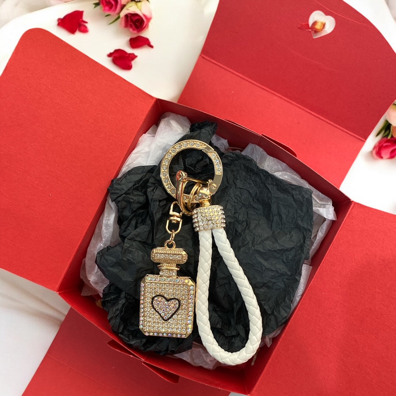 Fabulous & Sparkly – Rhinestone Keychain for the Glam Girl - Cottonknotsxx