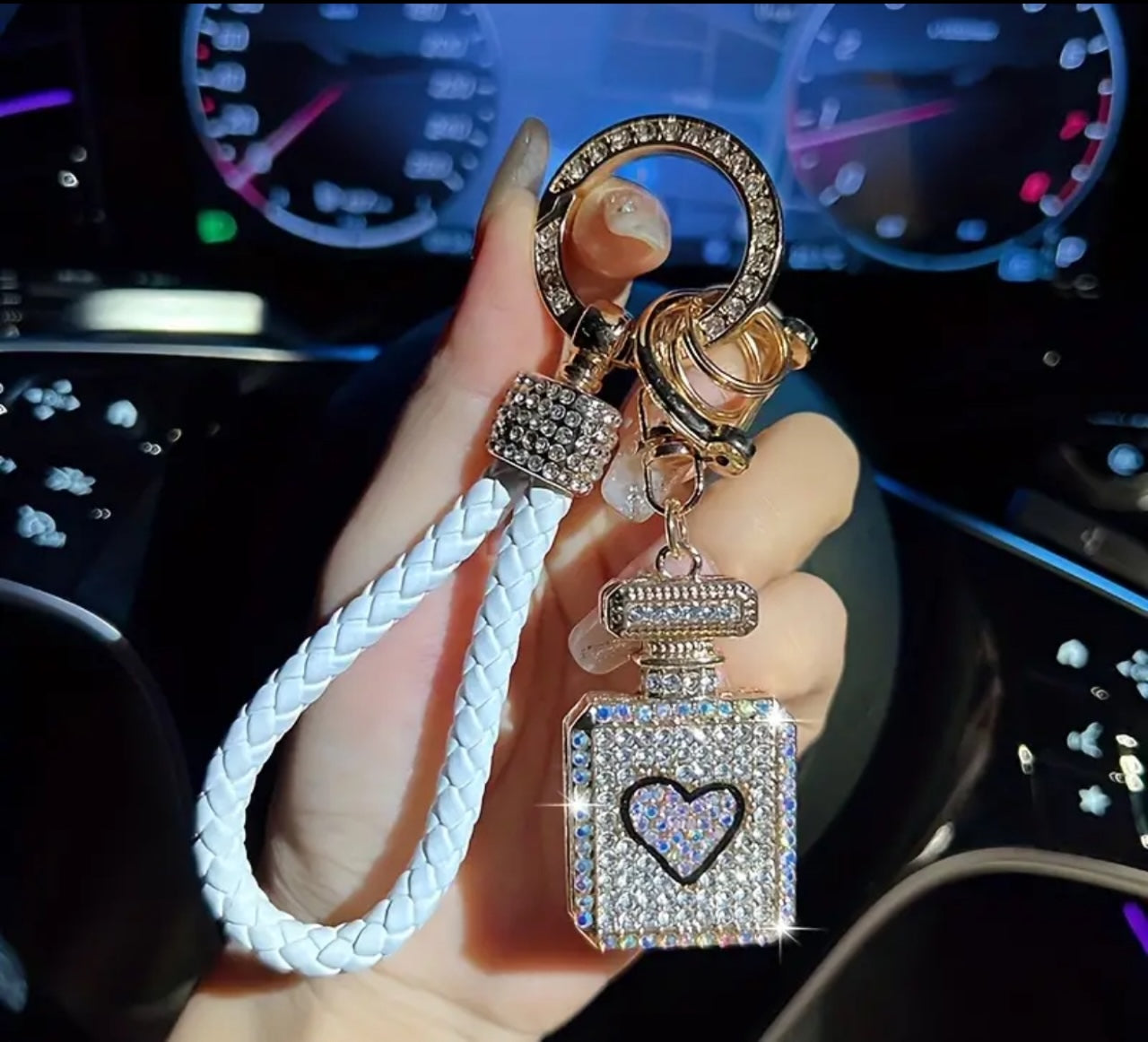 Fabulous & Sparkly – Rhinestone Keychain for the Glam Girl - Cottonknotsxx