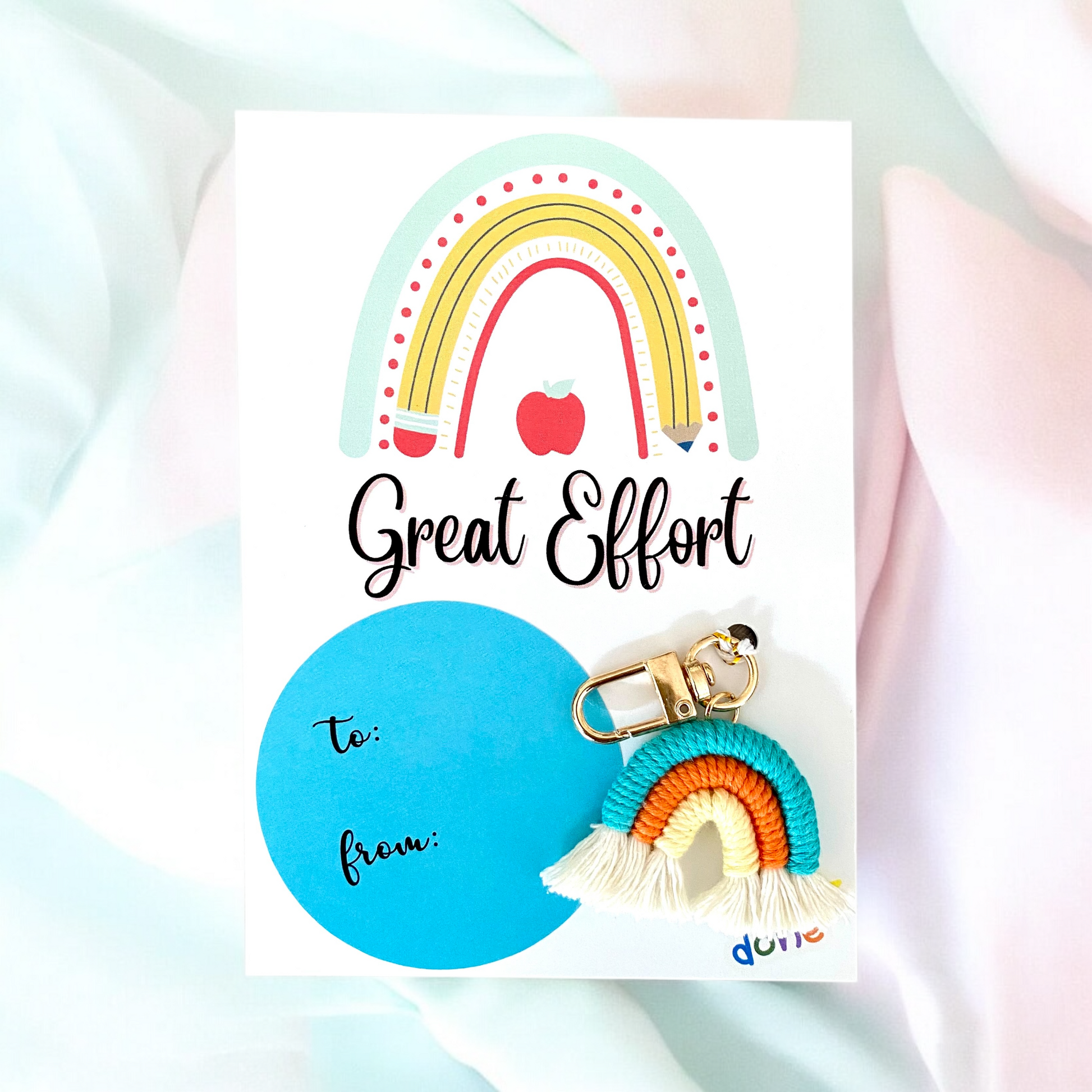 “Great Effort” Rainbow Gift Card - Cottonknotsxx