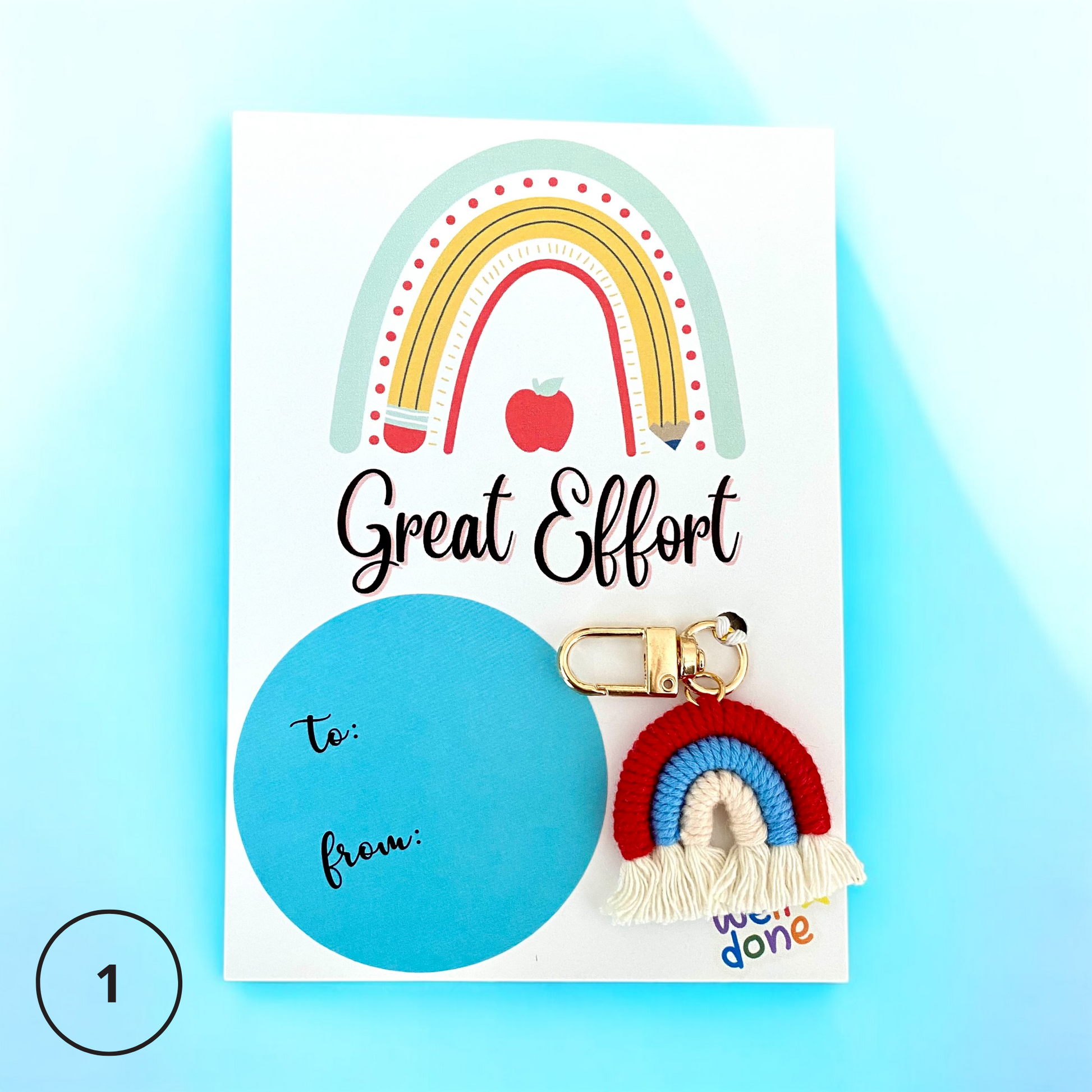 “Great Effort” Rainbow Gift Card - Cottonknotsxx