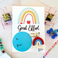 “Great Effort” Rainbow Gift Card - Cottonknotsxx