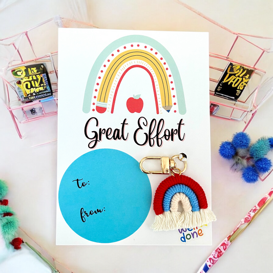 “Great Effort” Rainbow Gift Card - Cottonknotsxx