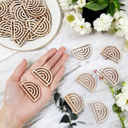 Macrame blank earrings 20 per pack | DIY macrame earrings | Make your own boho rainbow earrings - Cottonknotsxx