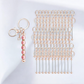 Pack of 10 Keychain Blank Bars | Rose Gold - Cottonknotsxx