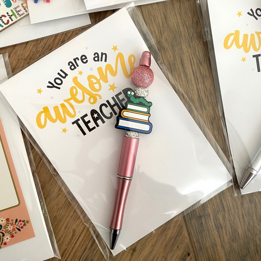 TEACHER | Teacher Gift | Awesome teacher beaded pens