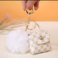 Snow White Chic – Purse & Pom Pom Keyring Gift Set - Cottonknotsxx